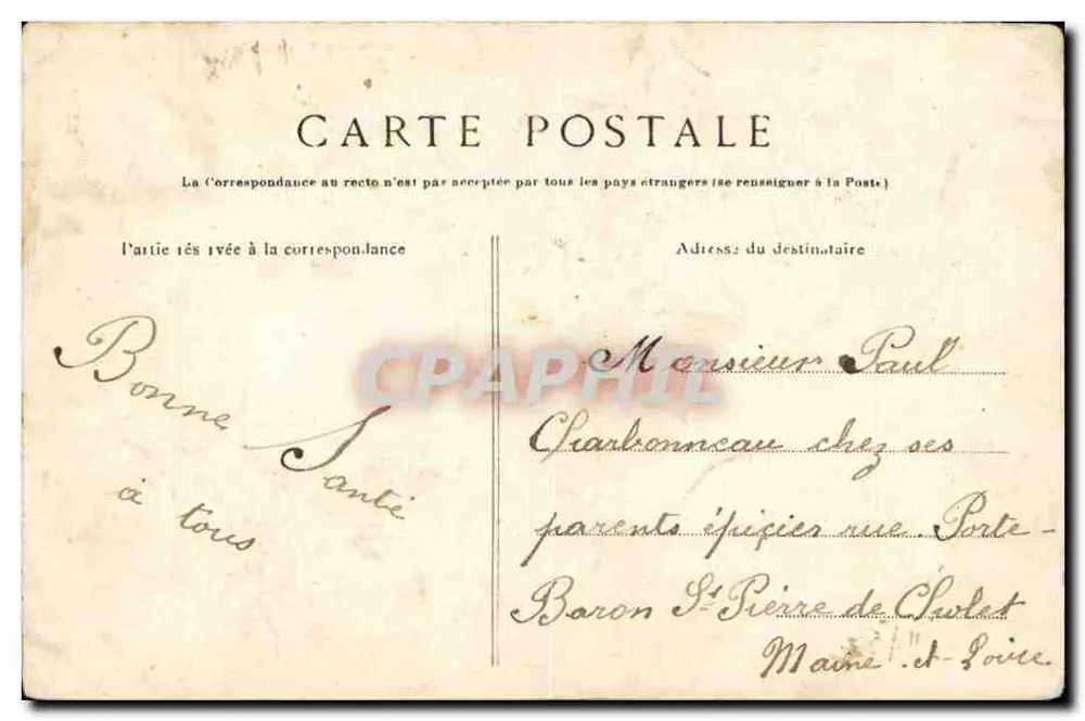 Kind im Bretonischen Kleid — Bretagne — Sammlung Villard, Quimper - Rückseite