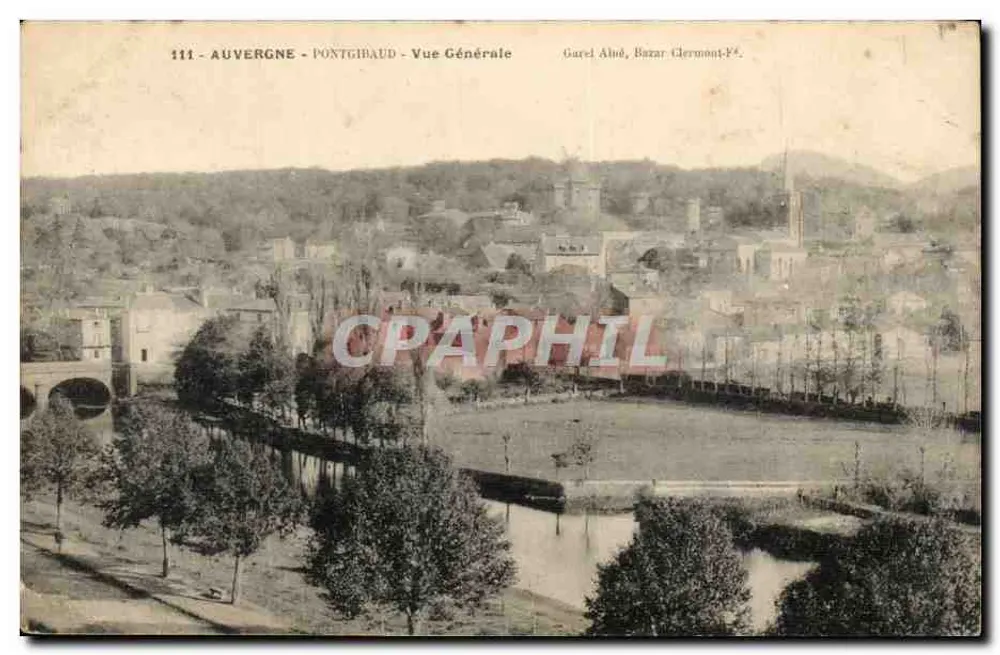 Auvergne - Pontgibaud - Vista Geral — Garel Ahuó, Bazar Clermont-Fd. - Frente