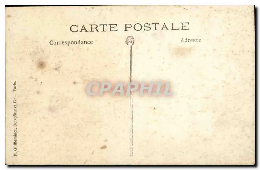 Soldat en uniforme — studio photographique — R. Guilleminot, Bospfug et Cie, Paris - Verso