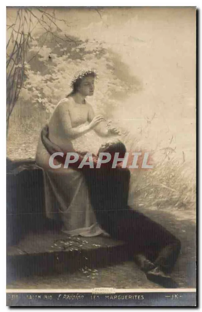 As Margaridas — Salão 1910 — F. Paudion — n° 317 - Frente