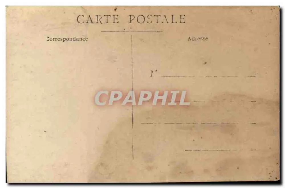 Portrait d'un homme à moustache — éditeur non identifié - Verso