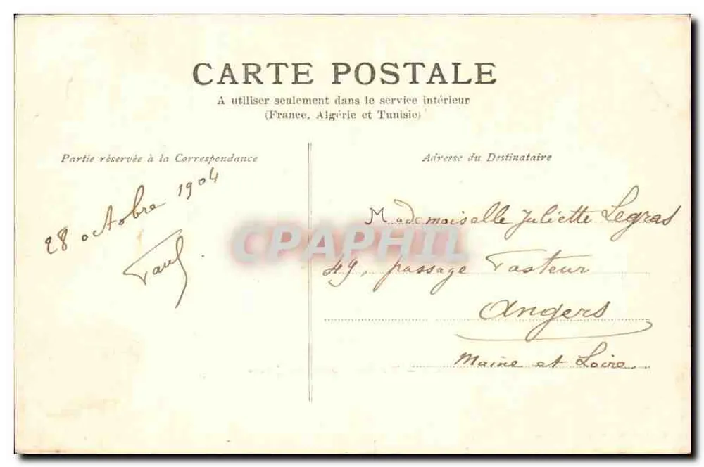 Cannes — Vue prise de la Californie — W. Stocker, Cannes, Nr. 177 - Verso