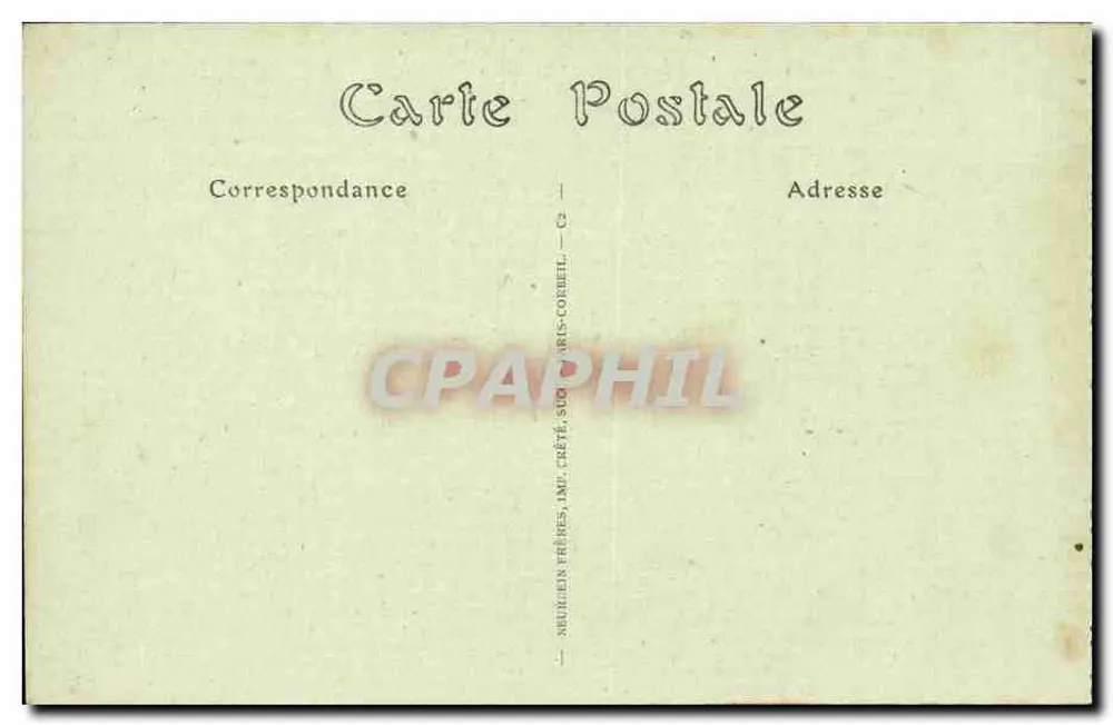 Coucy-le-Château — Allgemeiner Blick auf die Stadt und den Schloss — Neuhiel Frères, Impr. Paris-Corbeil - Rückseite