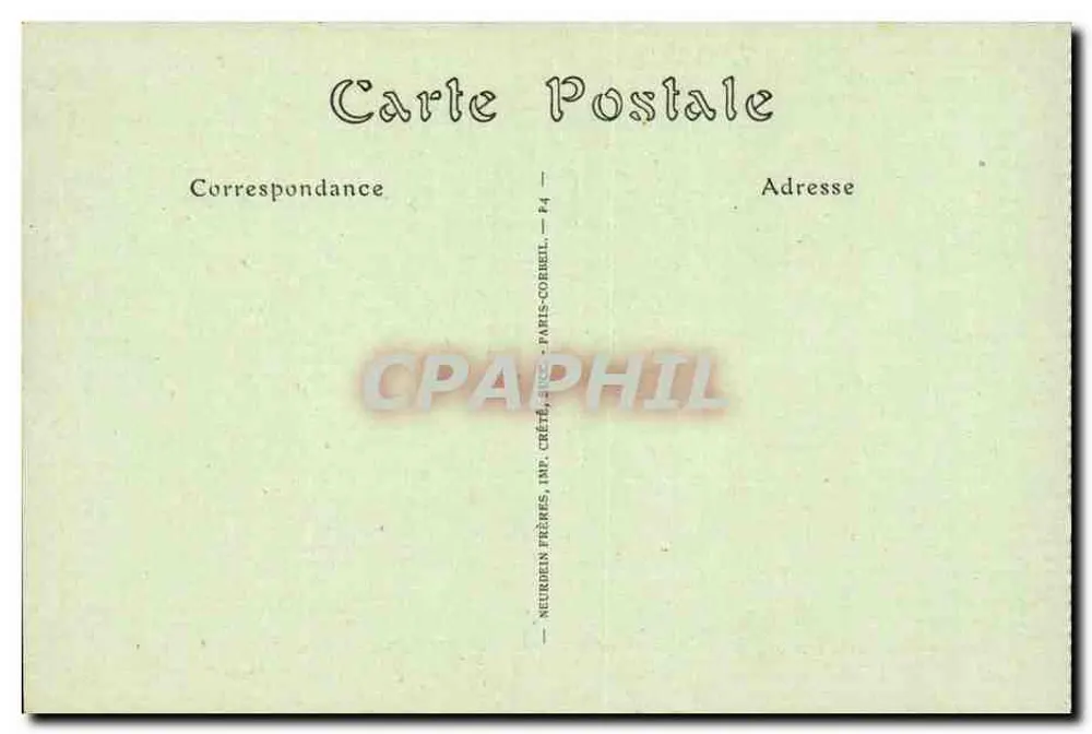 Coucy-le-Château — Der Marktplatz des Rathauses — JND Phot. - Rückseite