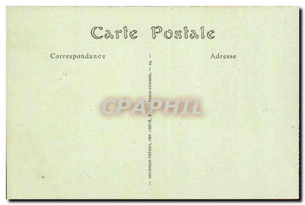 Coucy-le-Château — Tor und Allee im Park — J. P. (Verlag) n°24 - Rückseite