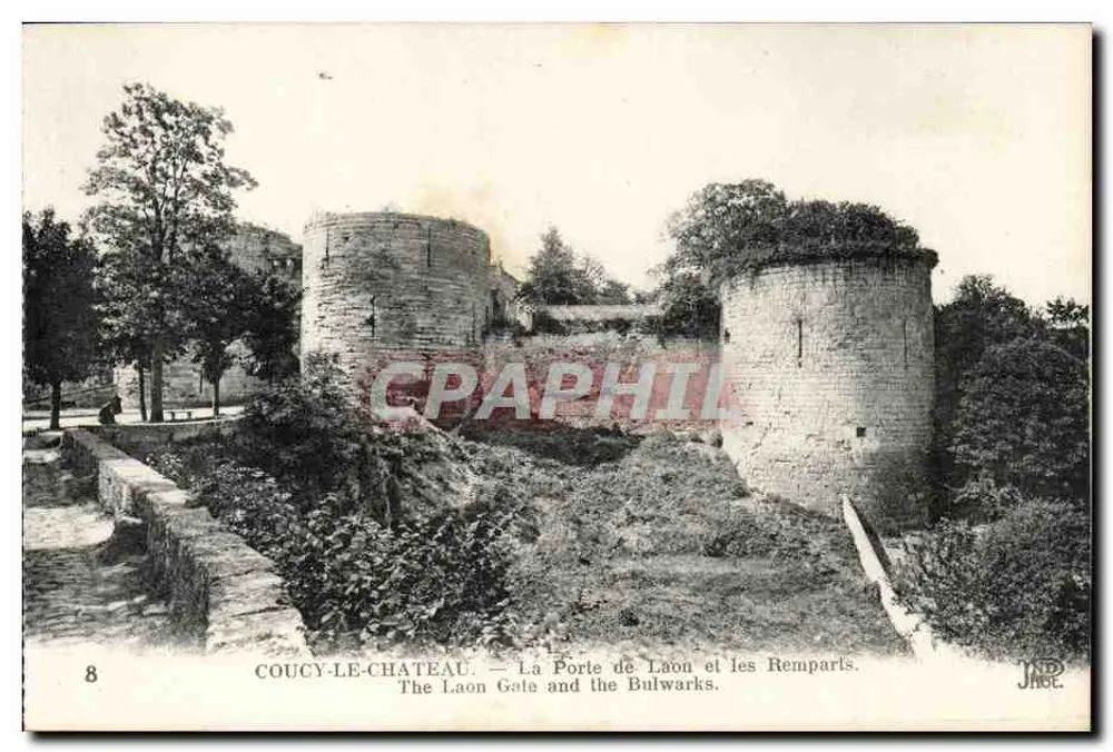 Coucy-le-Château — La Porte de Laon und die Mauern — JAGE, Nr. 8 - Vorderseite
