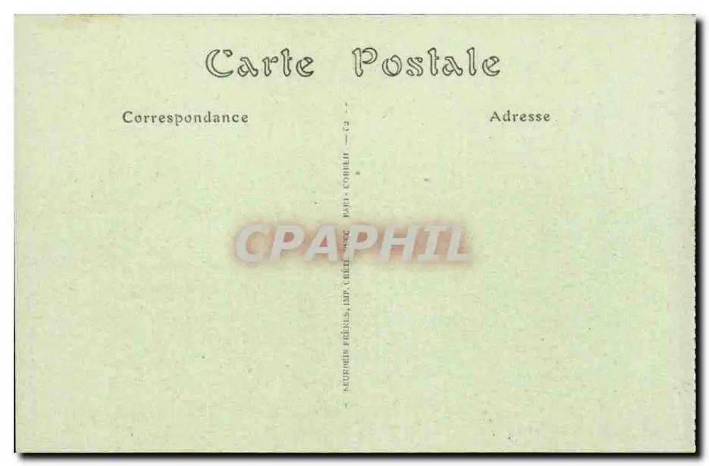 Coucy-le-Château — L'Église et la Mairie — Peurouen Frères, n°61 - Verso