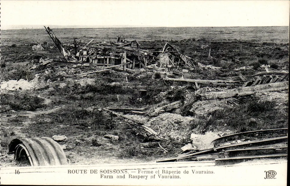Strada di Soissons — Fattoria e Raffineria di Vaurains — JND Phot. - Recto