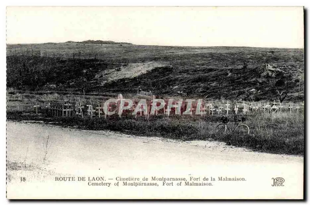 Straße von Laon — Friedhof Montparnasse, Festung Malmaison — JND HOT - Vorderseite