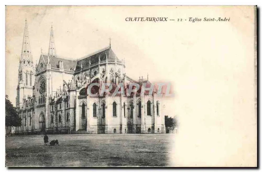 Châteauroux — Igreja de São André — editor: L. Monteléon, n° 22 - Frente