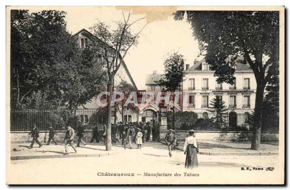 Castelo de Châteauvoux — Fábrica de Tabacos — B. K., Paris - Frente
