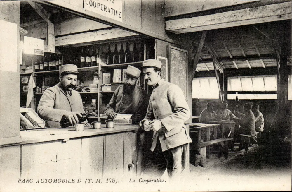Parc Automobile D (T.M. 175) — La Cooperativa — Editor Lévy Frères, París - Anverso