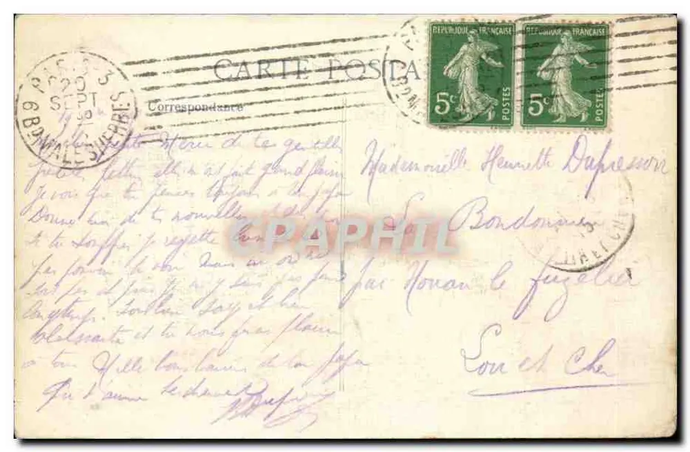 75-Stück durch das Dorf Chauconin — Verlag E.D. - Rückseite