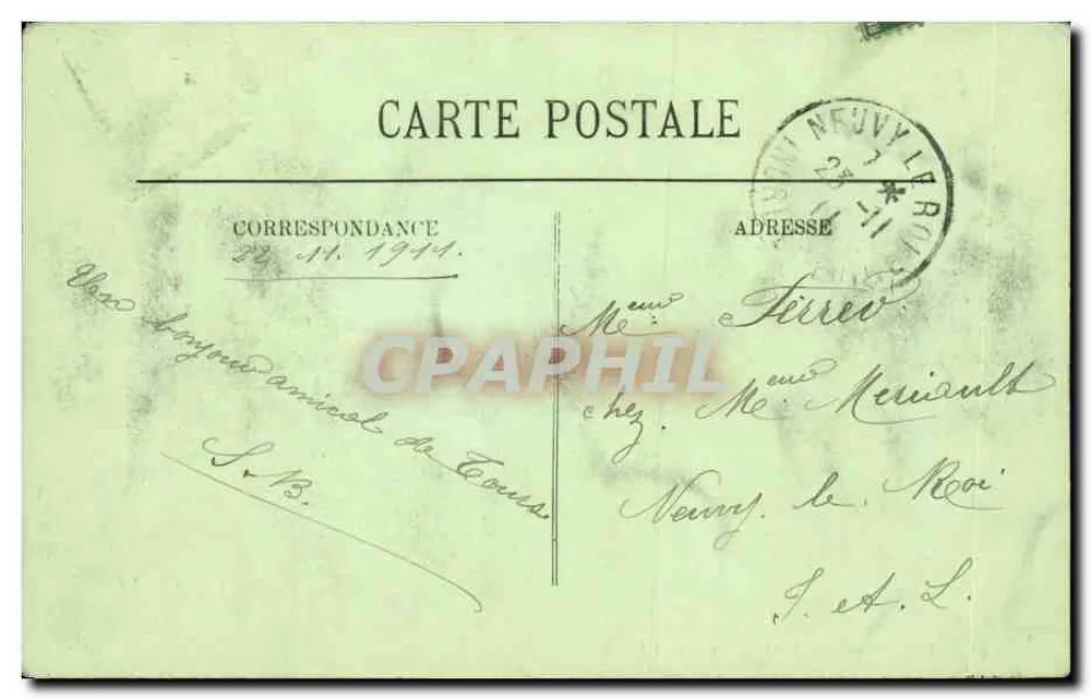 Tours — O Ponte St-Cyr — LL. — n°88 - Verso
