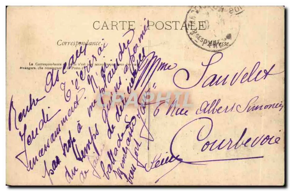 Larrau (B.P.) — Excursionistas rumbo a San José — C.C. 159 - Reverso