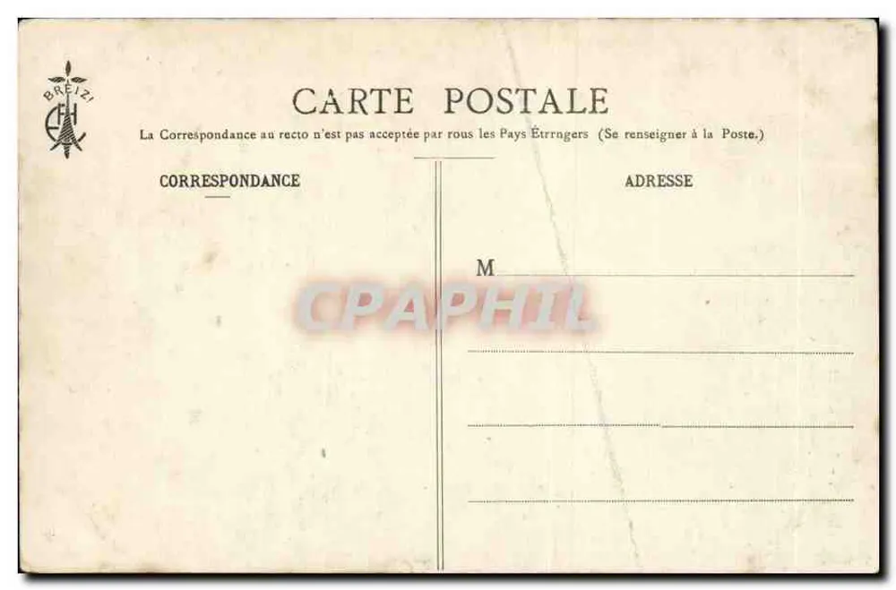 Deux enfants en tenue traditionnelle — Jeux d'Enfants — Éditeur E. Hamonic, St-Hilaire - Rewers