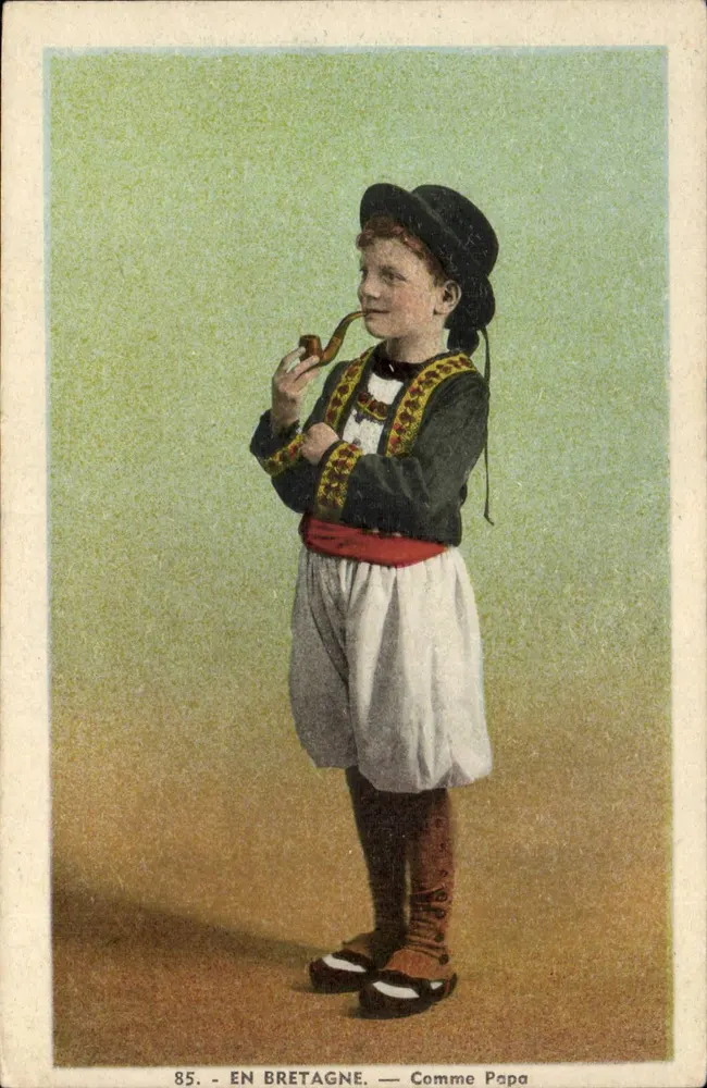 Na Bretanha — Como o Pai — F. Chapeau, Nantes, n°85 - Frente