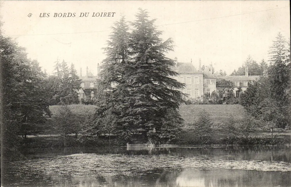 As Margens do Loiret — vista de um castelo e de uma lagoa — editor As Margens do Loiret, n° 1171 - Frente