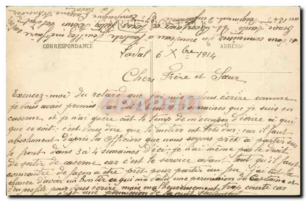 La Vallée - Quartel Schneider — editor desconhecido, número de série não visível - Verso