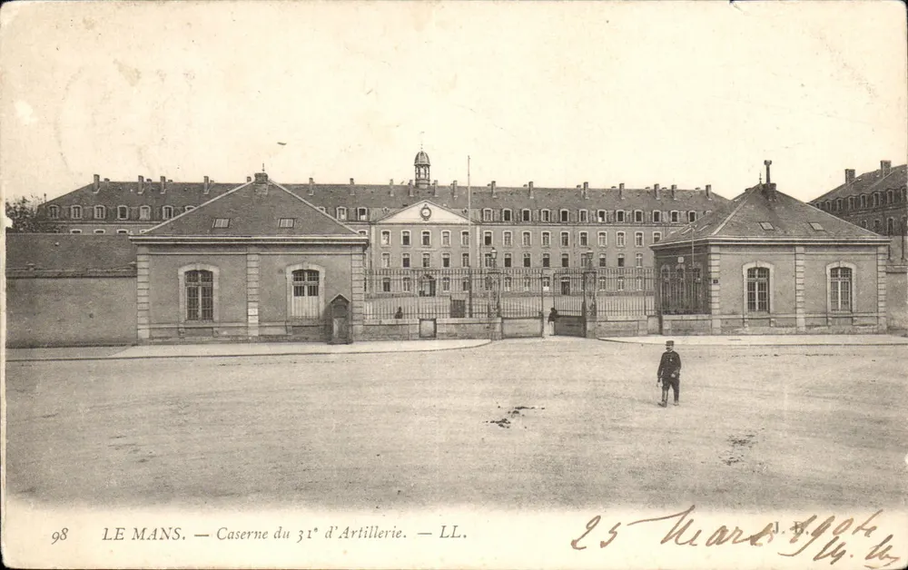 Le Mans — Quartel do 31° de Artilharia — LL. n° 98 - Frente