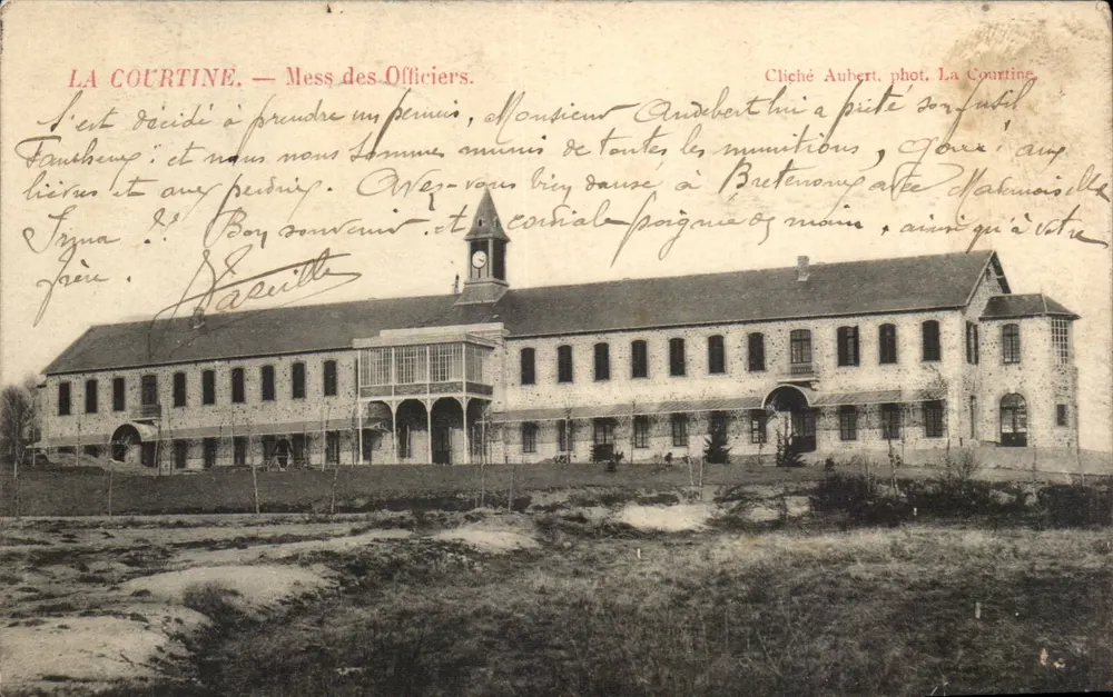 La Courtine — Mess des Officiers — Cliché Aubert, phot. La Courtine - Recto