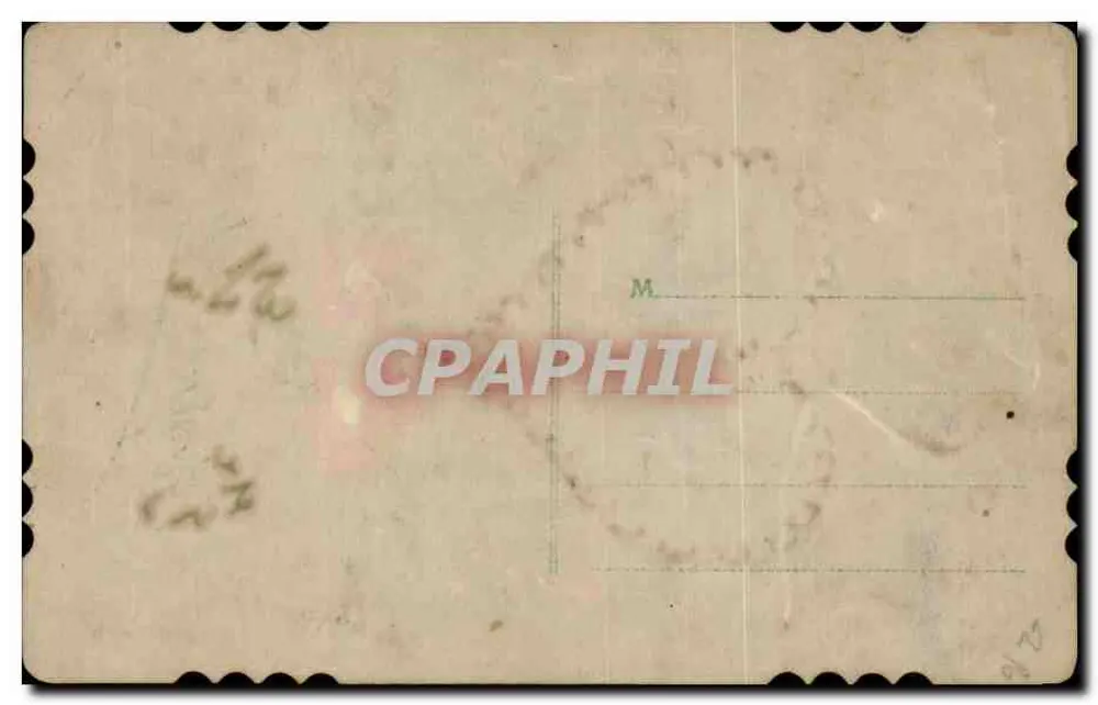 Carte de vœux avec oiseaux et fleurs — éditeur inconnu - Verso