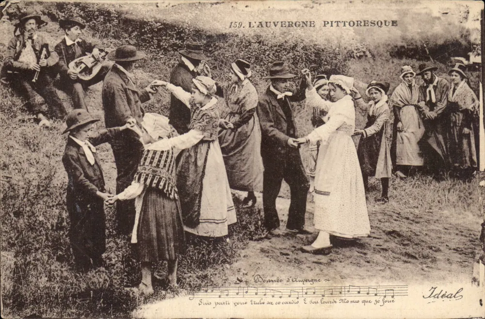 Tanz der Auvergne — malerische Szene — Ideal, n° 159 - Vorderseite