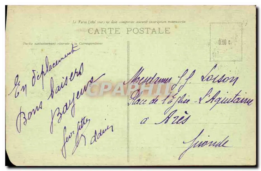 Pittoreske Normandie — normannische Szene — Le Goubezy, Verlag, Saint-Pierre-Eglise - Rückseite