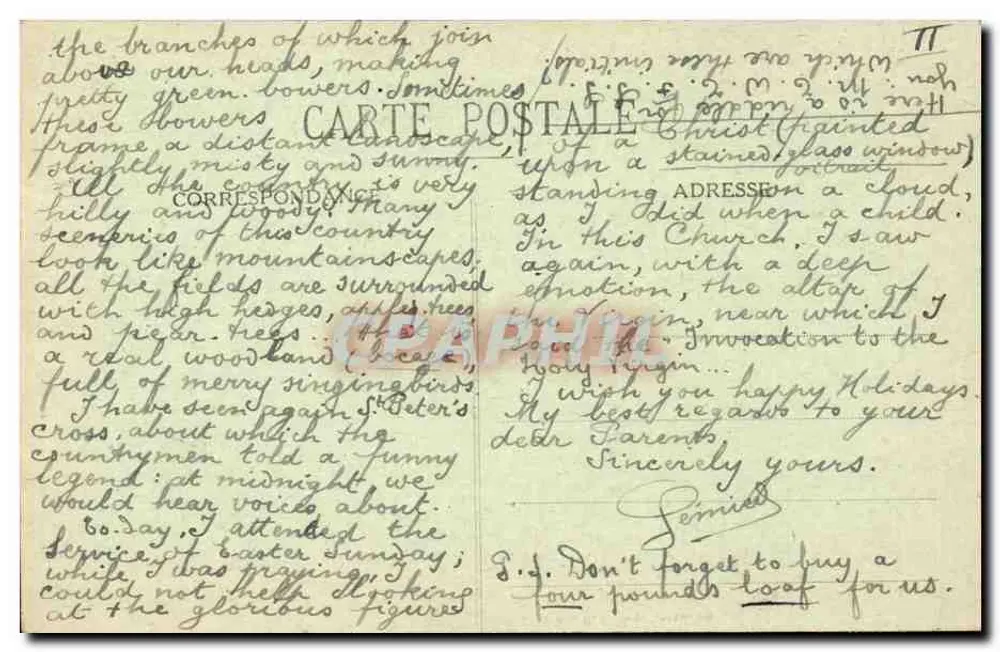 Cena de vida — Mulheres em traje tradicional ao redor de uma epineta — Coleção H. Laurent, Port-Louis - Verso