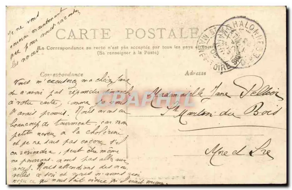 O AMOR NA BRETAGNE — O verdadeiro felicidade — N. 793 da Coleção G. I. D. de Nantes - Verso