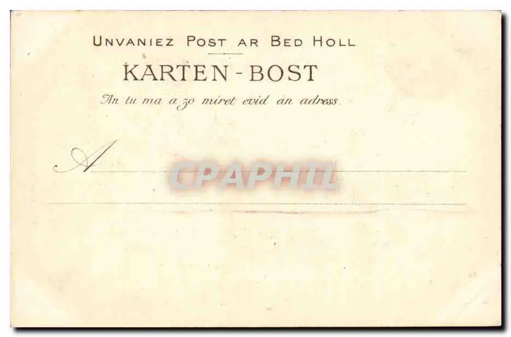 Junge Frau in Gebet — Studie zu bretonischen Kopfbedeckungen — Sammlung Tilhano, n°1202 - Rückseite