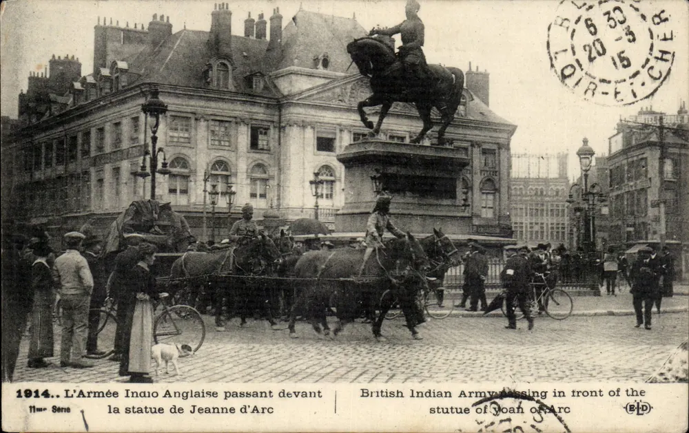 Platz Jeanne d'Arc — Reitstatue der Jeanne d'Arc — Verlag (B.P.) — 11. Serie - Vorderseite