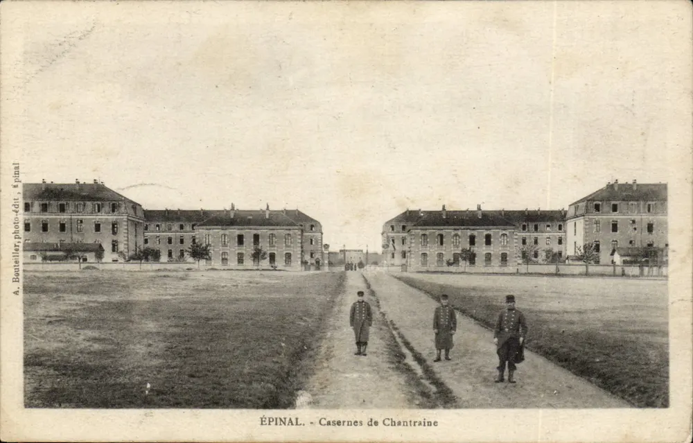 Épinal - Quartéis de Chantraine — A. Bouteiller, foto-edição, Épinal - Frente