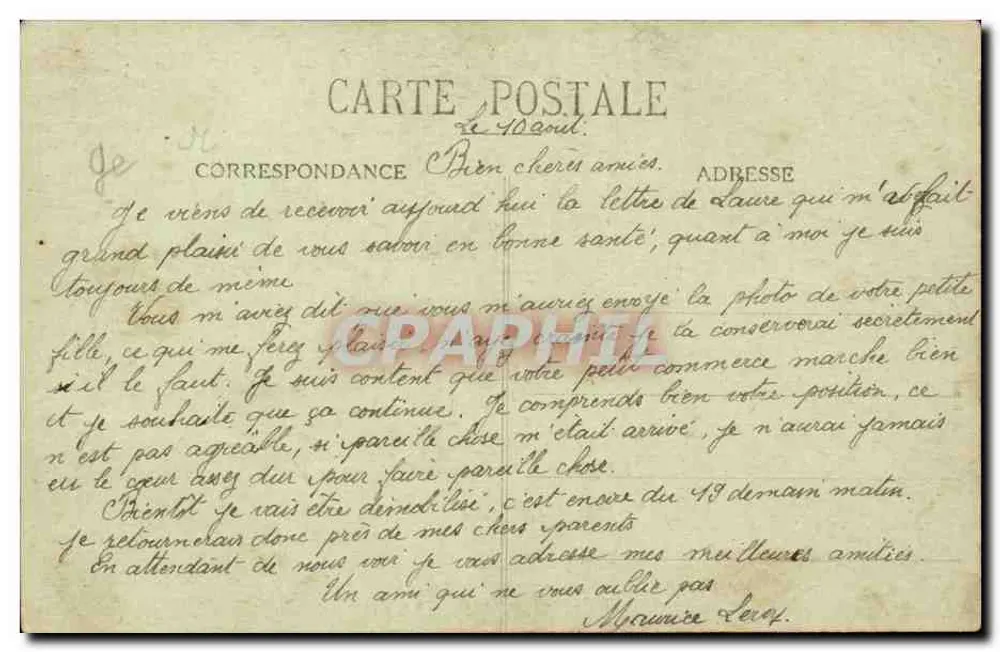 Épinal - Quartéis de Chantraine — A. Bouteiller, foto-edição, Épinal - Verso