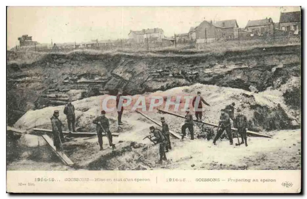 Soissons — Preparação de um estribo — (B.P.D.) - Frente