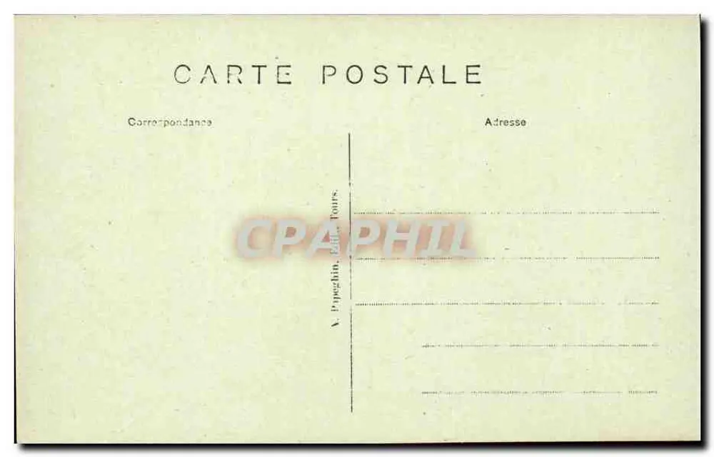 Chenonceaux - Le Château, Salon Louis XIII — A.P. (éditeur A. Papezlin, Tours, n°42) - Verso