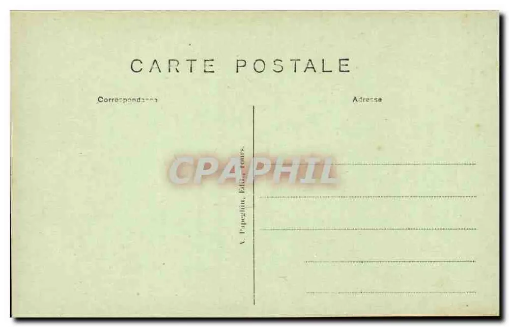 Chenonceaux (L.-et-L.) - Das Schloss - Die Große Galerie des ersten Stocks - A.P. - Rückseite