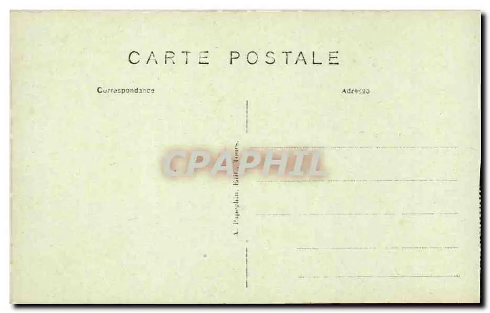 Chenonceaux (Loire-et-Loire) — Zamek (strona południowo-wschodnia) — A.P. - Rewers