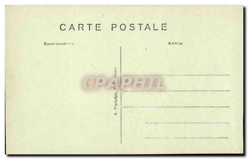 Chenonceaux (Loire-et-Loire) — O Castelo (Lado Leste) — A.P. - Verso