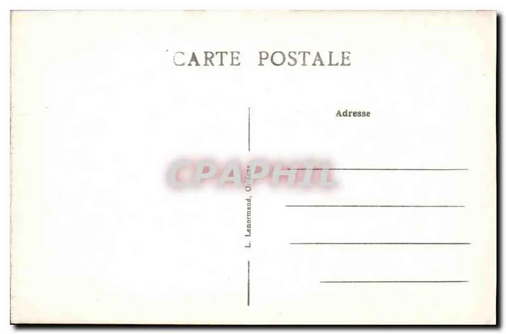 Orléans — Die Feste der Jeanne d'Arc — Der Gruß zur Flagge — L. Lenormand, Orléans - Rückseite