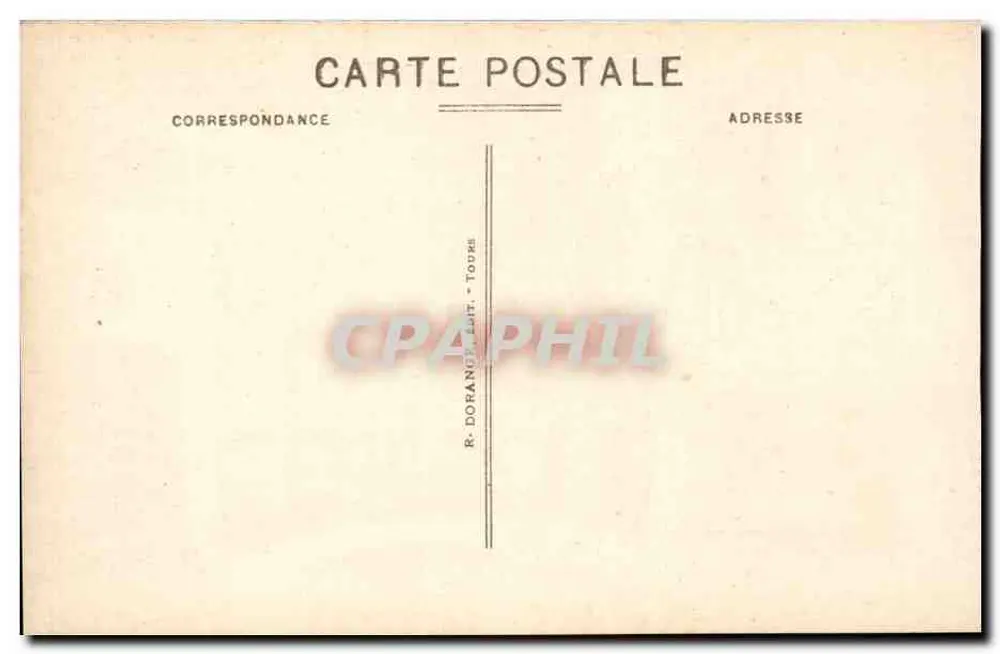 Castillo de Chenonceau — Siglo XV (lado norte) — R. DORANCE, Tours - Reverso