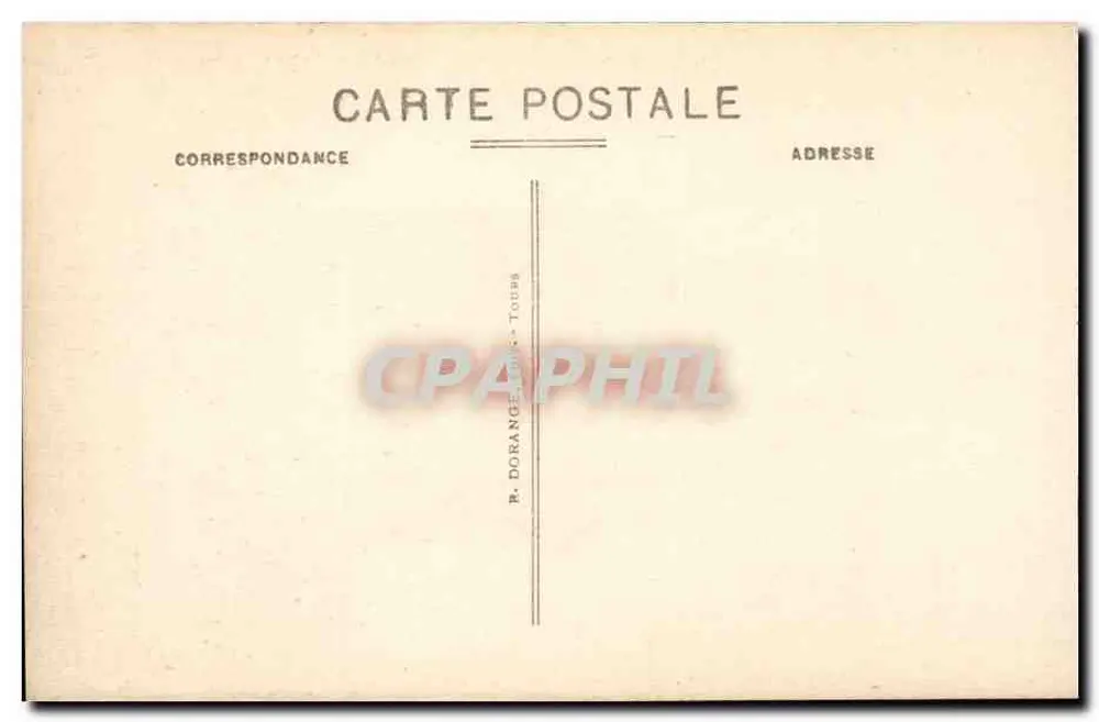 Chenonceaux (Loire-et-Loire) — O Castelo (monumento histórico) — Lado Norte — Entrada — R.D. - Verso