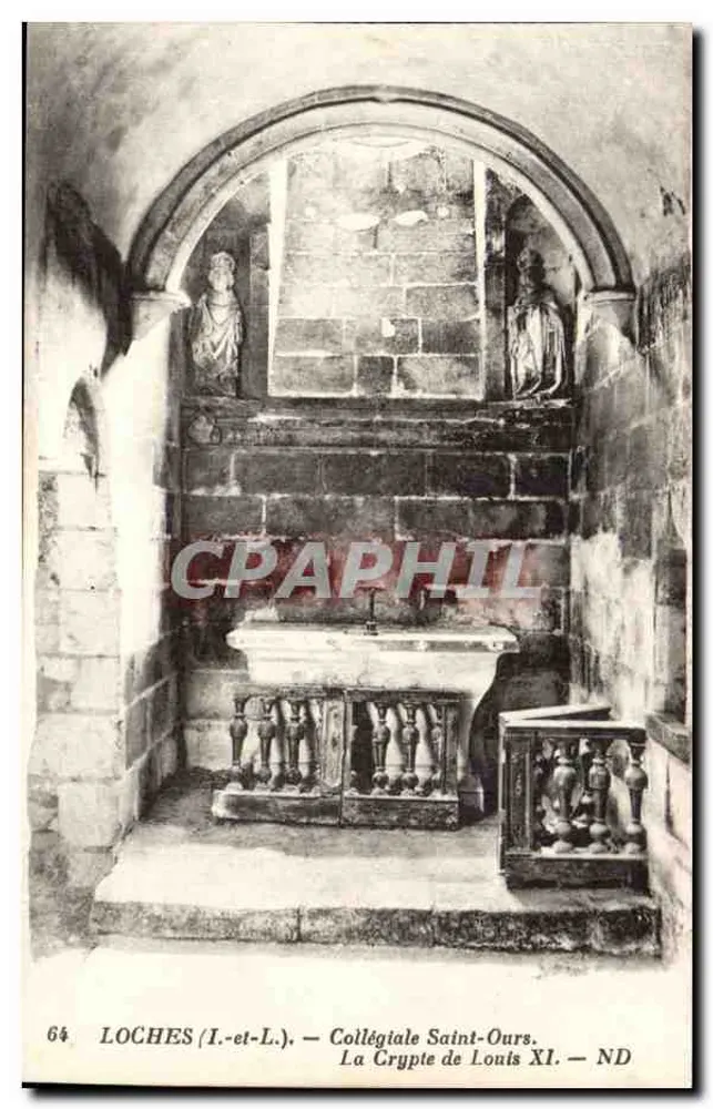 Loches (I.-et-L.) — Kollegiatkirche Saint-Ours. Die Grabkapelle von Ludwig XI — ND - Vorderseite