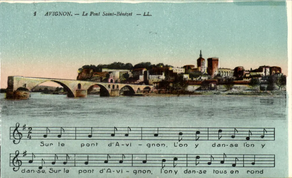 Avignon — O Ponte Saint-Bénézet — L.L. - Frente