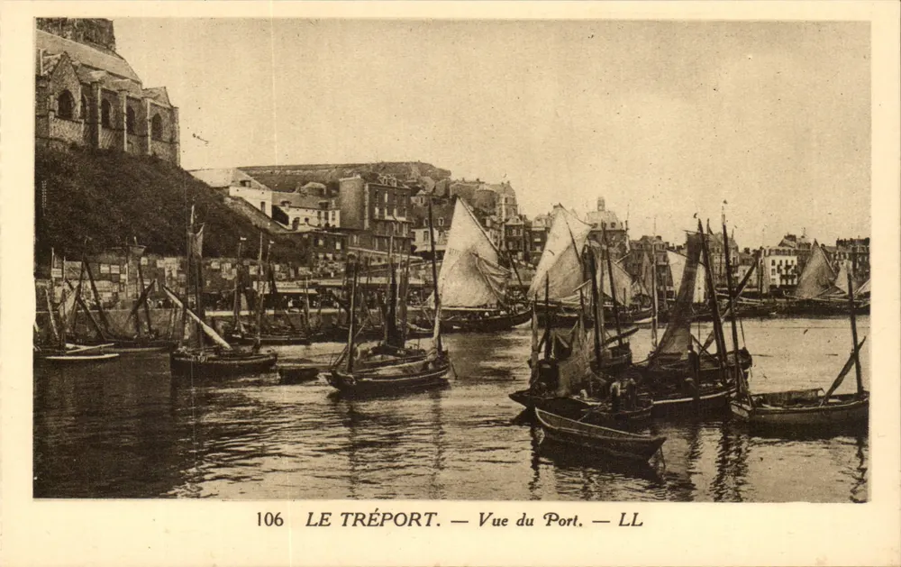 Le Tréport — Widok na Port — LL - Awers