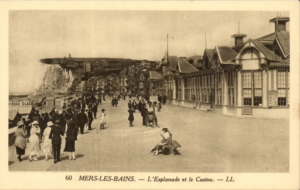 Mers-les-Bains — A Esplanada e o Casino — LL - Frente