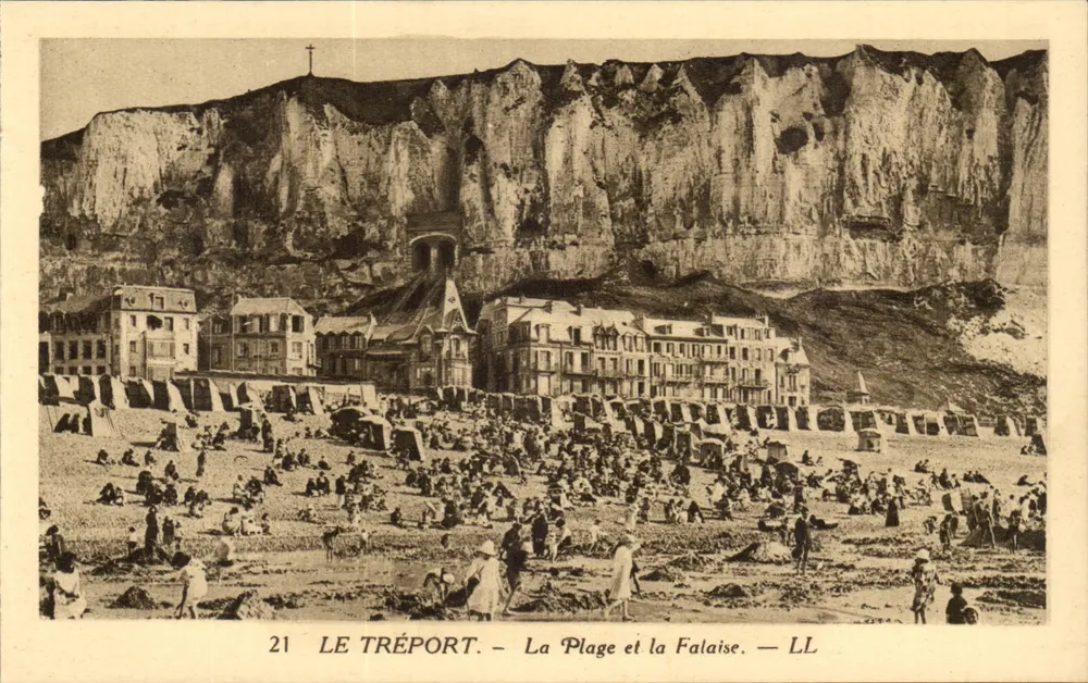 Le Tréport — Die Strände und die Klippen — LL. — N°21 - Vorderseite