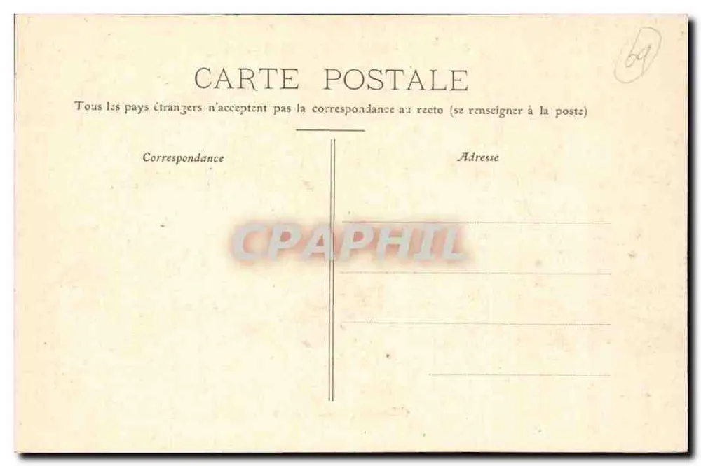 LYON - Place da República — Monumento Carnot — editor B. BUVON - Verso