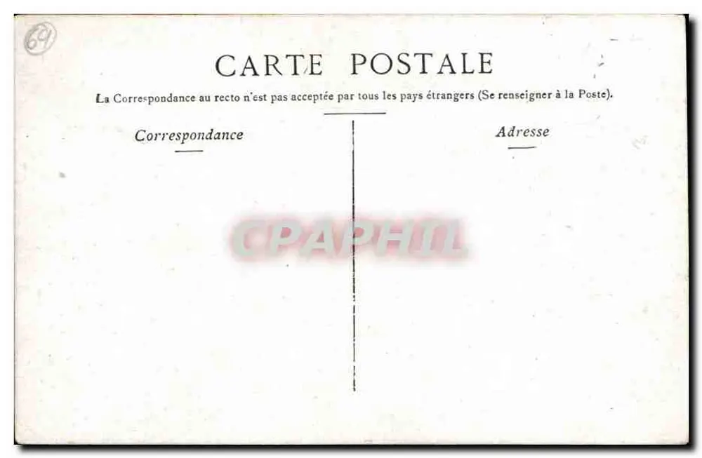 Lyon — Estátua de Bernard de Jussieu — editada por Staerck, Paris - Verso