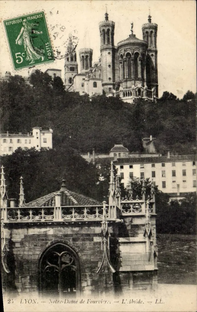 LYON — Nossa Senhora de Fourvière — A Abside — LLÉ. - Frente